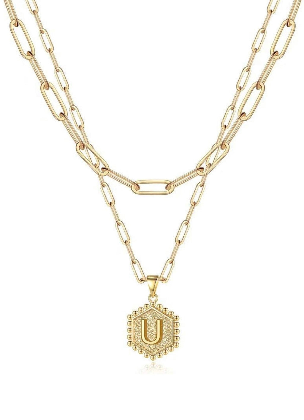 Beautiful Gold Layered Initial Necklaces (A-Z)