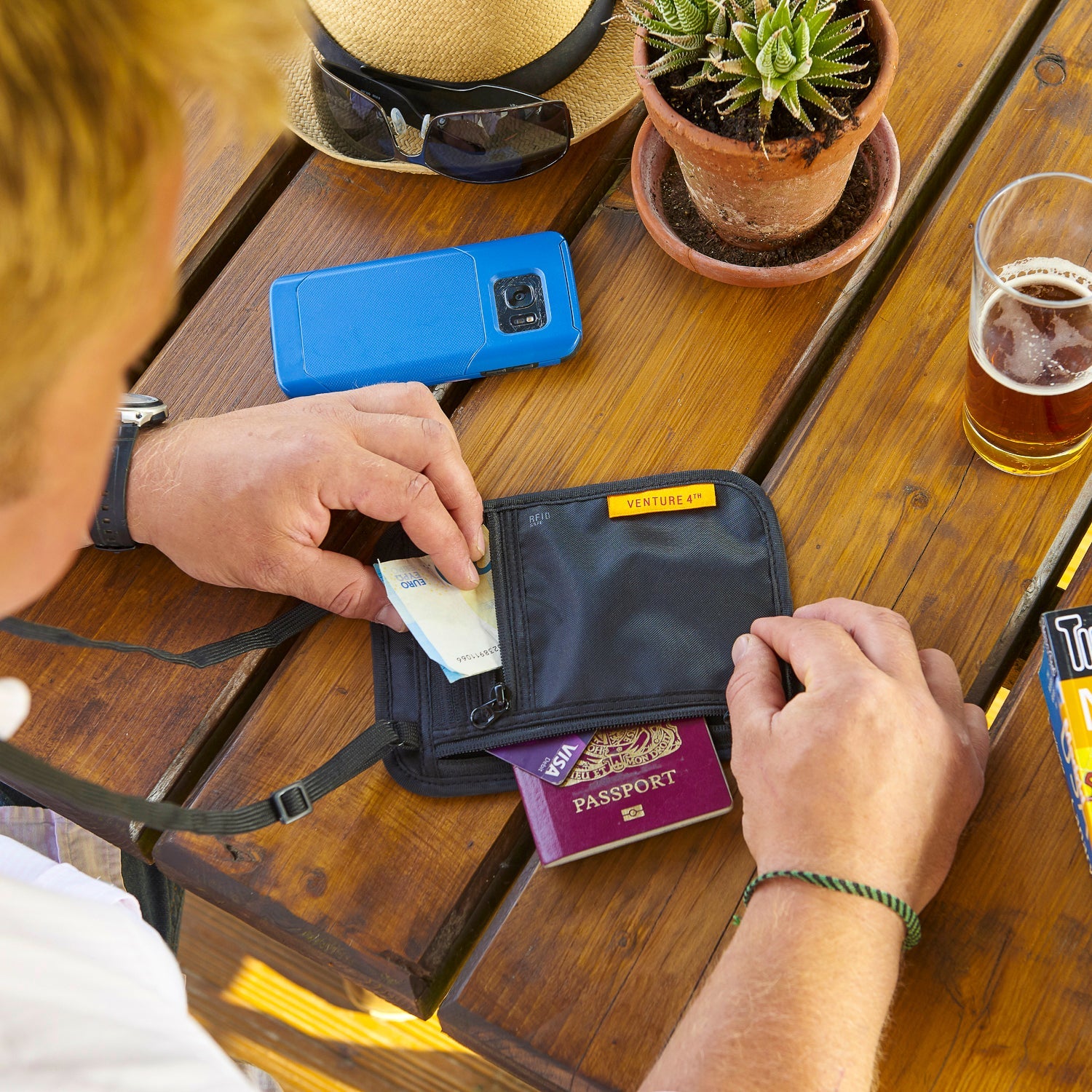 Slim Minimalist Design Travel Neck Wallet