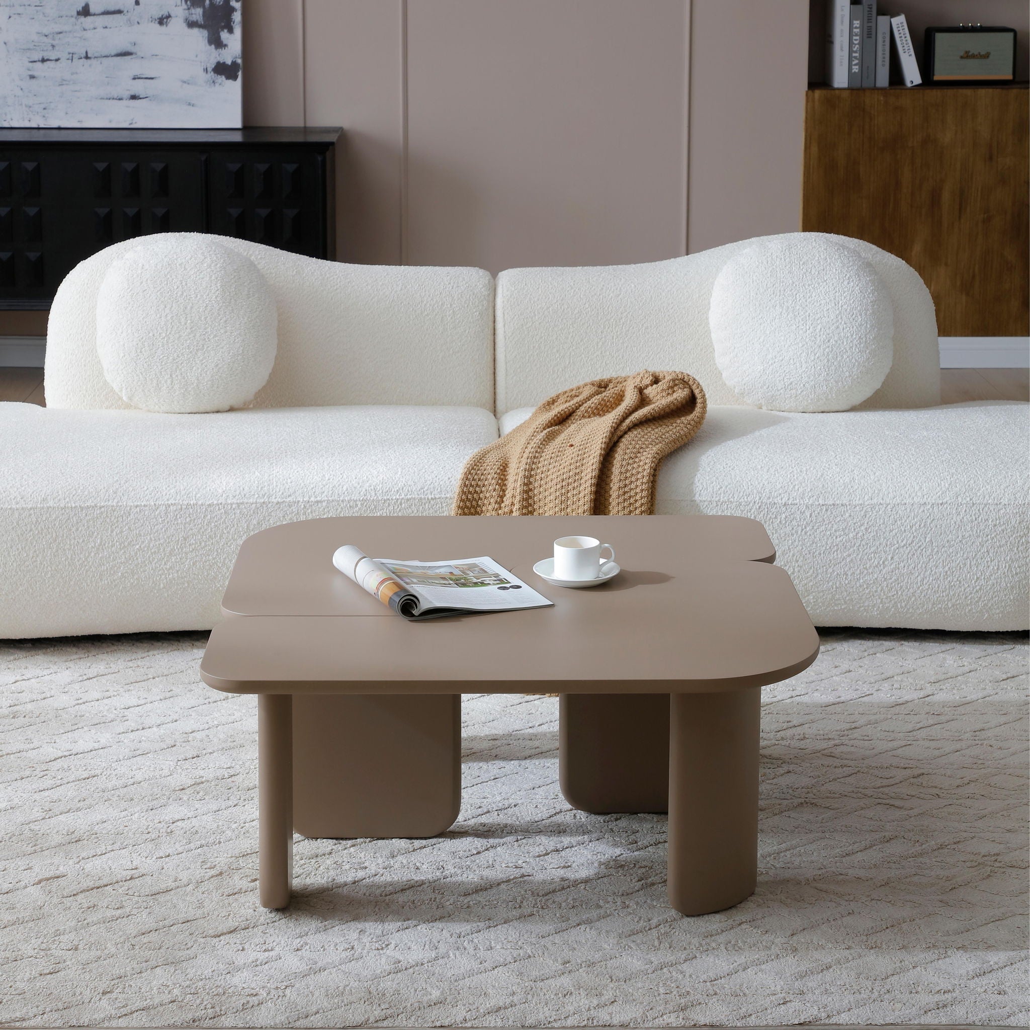 L-Shape Coffee Table For Living Room