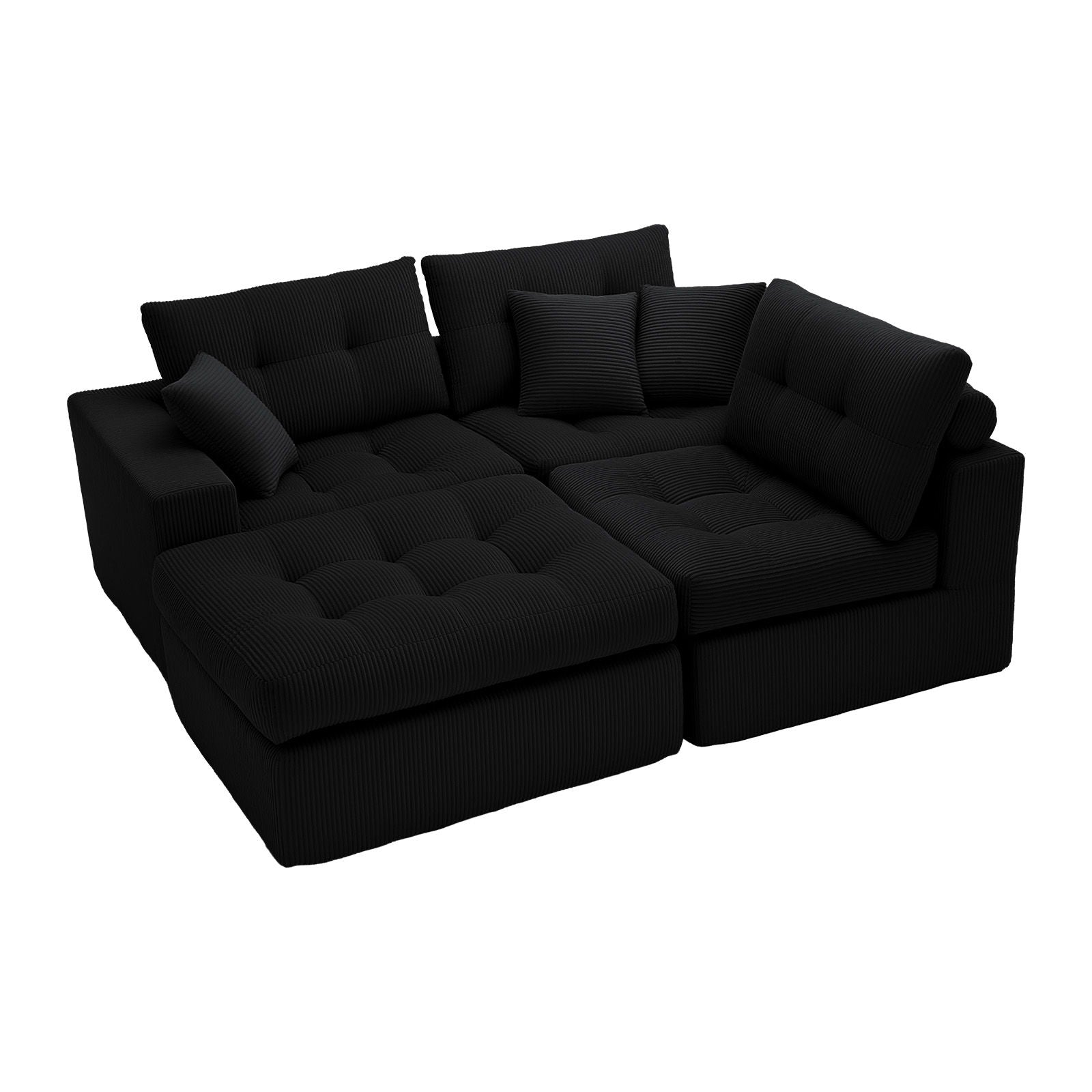 Corner Chaise L-Shaped Sectional Sofa Bed