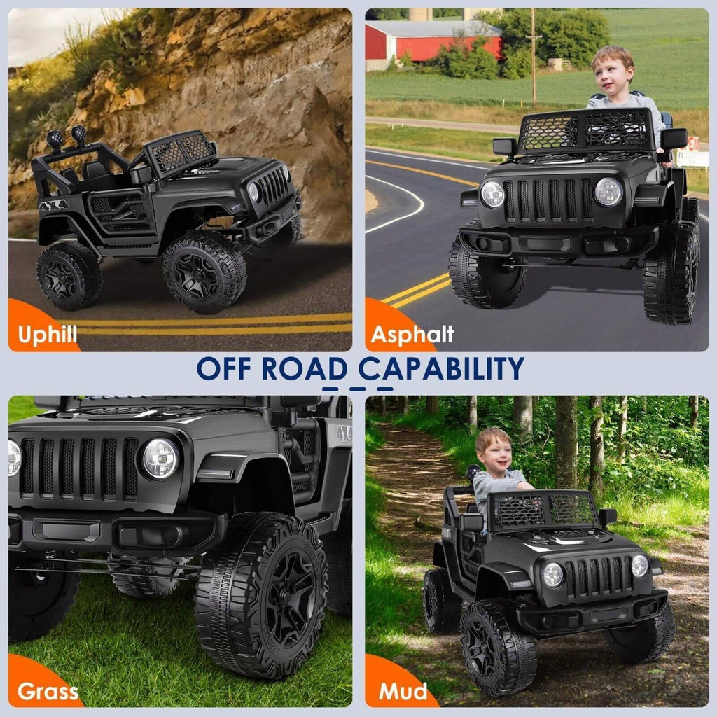 Electric Ride-On Car/Truck for Kids with MP3 Music and Remote Control - 12V with Lights - 76 Fun Features!