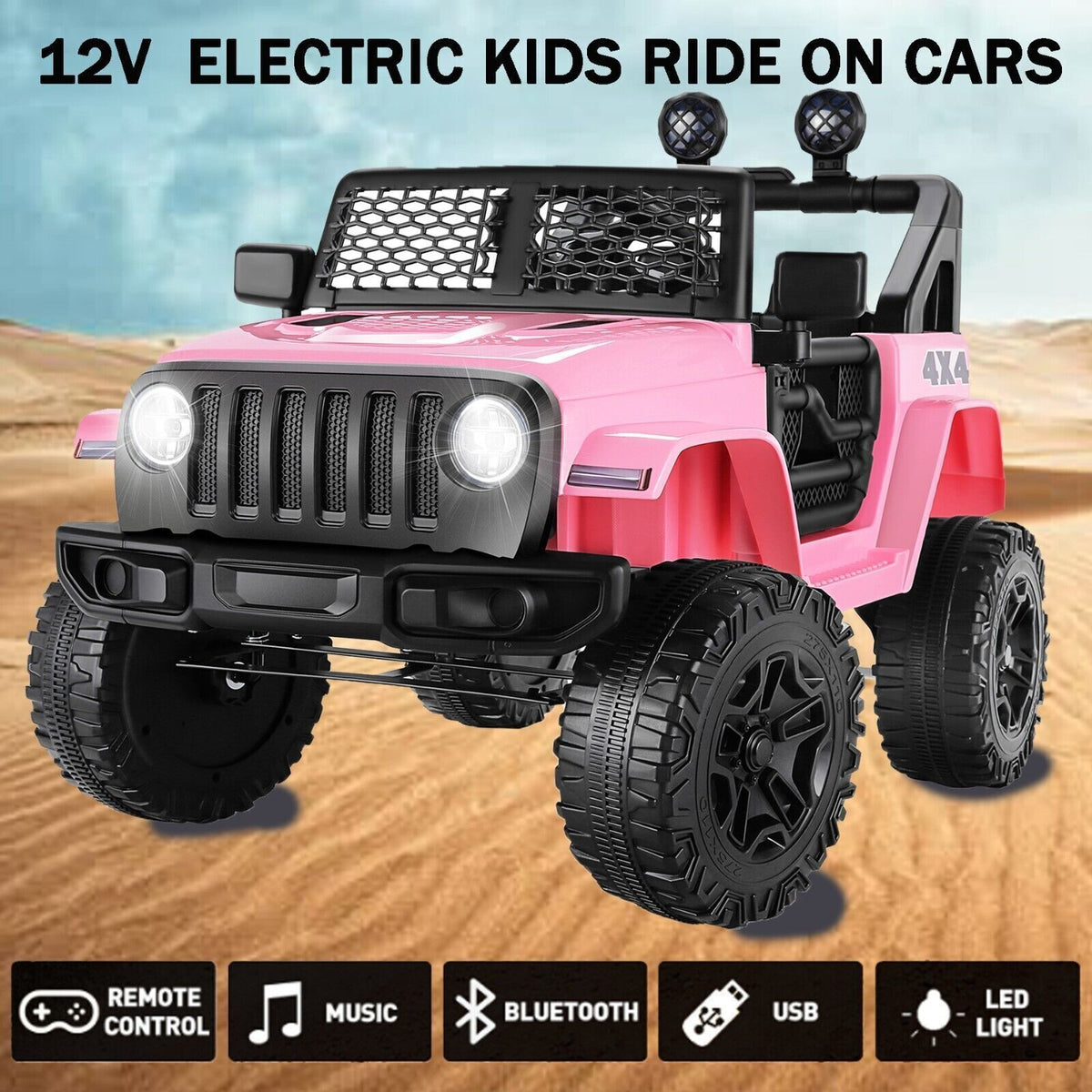 12V Electric Truck for Kids with Remote Control and 7Ah Battery