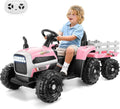 Electric Kids Ride On Tractor with Trailer - Perfect Christmas Gift!