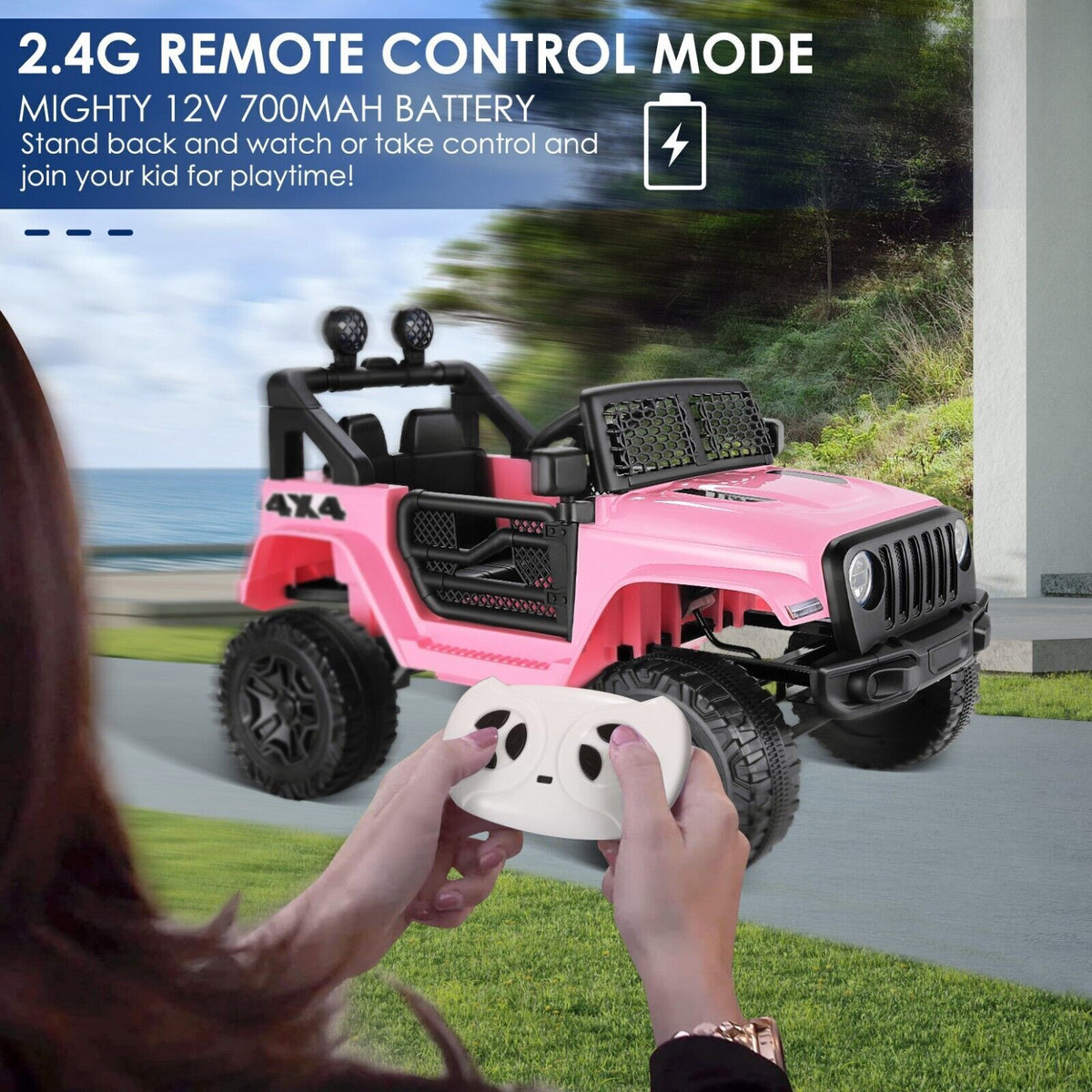 12V Electric Kids Ride On Jeep Toy Car with Remote Control - Available in 5 Colors - Perfect Gift for Children