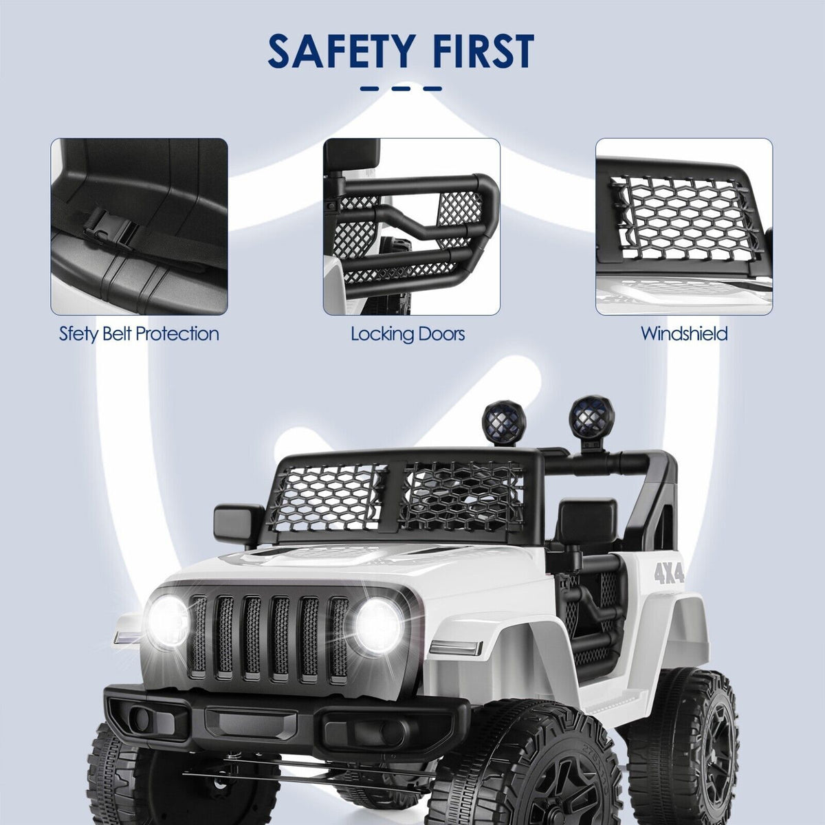 12V Electric Kids Ride On Jeep Toy Car with Remote Control - Perfect Gift for Children