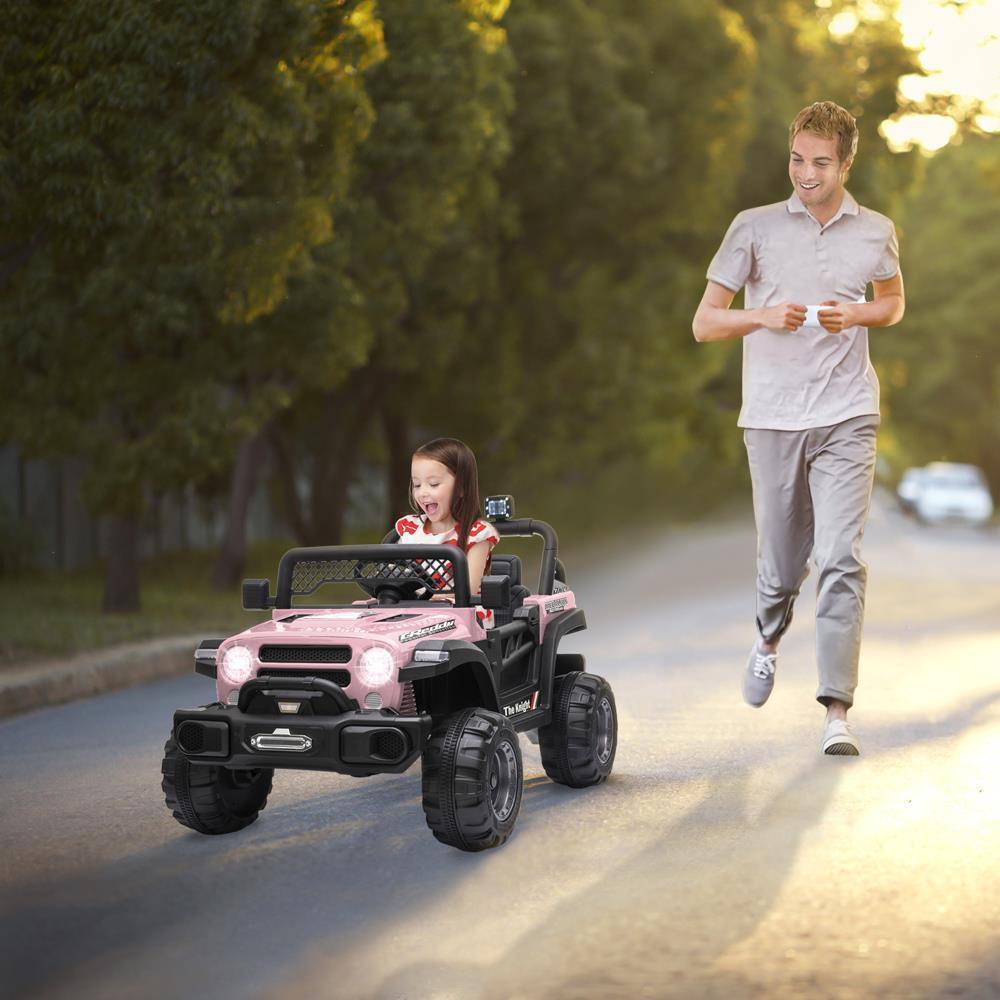 12V Electric Kids Ride On Truck Car Toy with Remote Control and 3 Speed Options