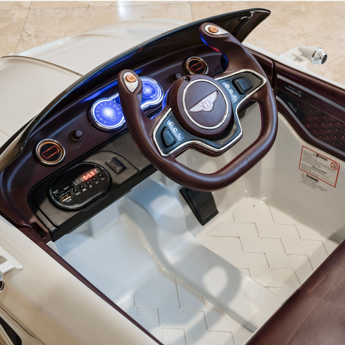 12V Battery Powered Bentley Style Kids Ride On Car with Remote Control