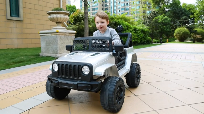 Electric Ride-On Car for Kids with Remote Control and 3 Speed Options