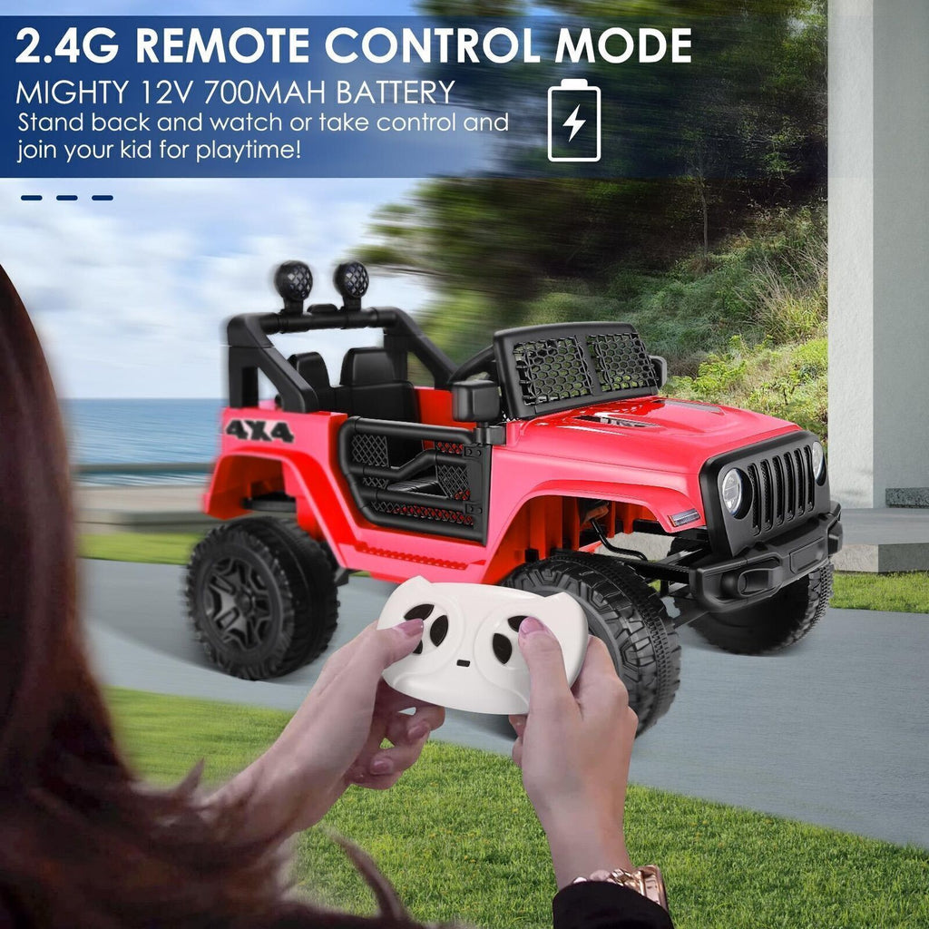 Electric Ride-On Car for Kids with Remote Control and 3 Speed Options
