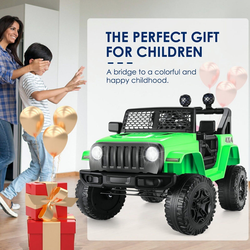 Electric Ride-On Car for Kids with Remote Control and 3 Speed Options
