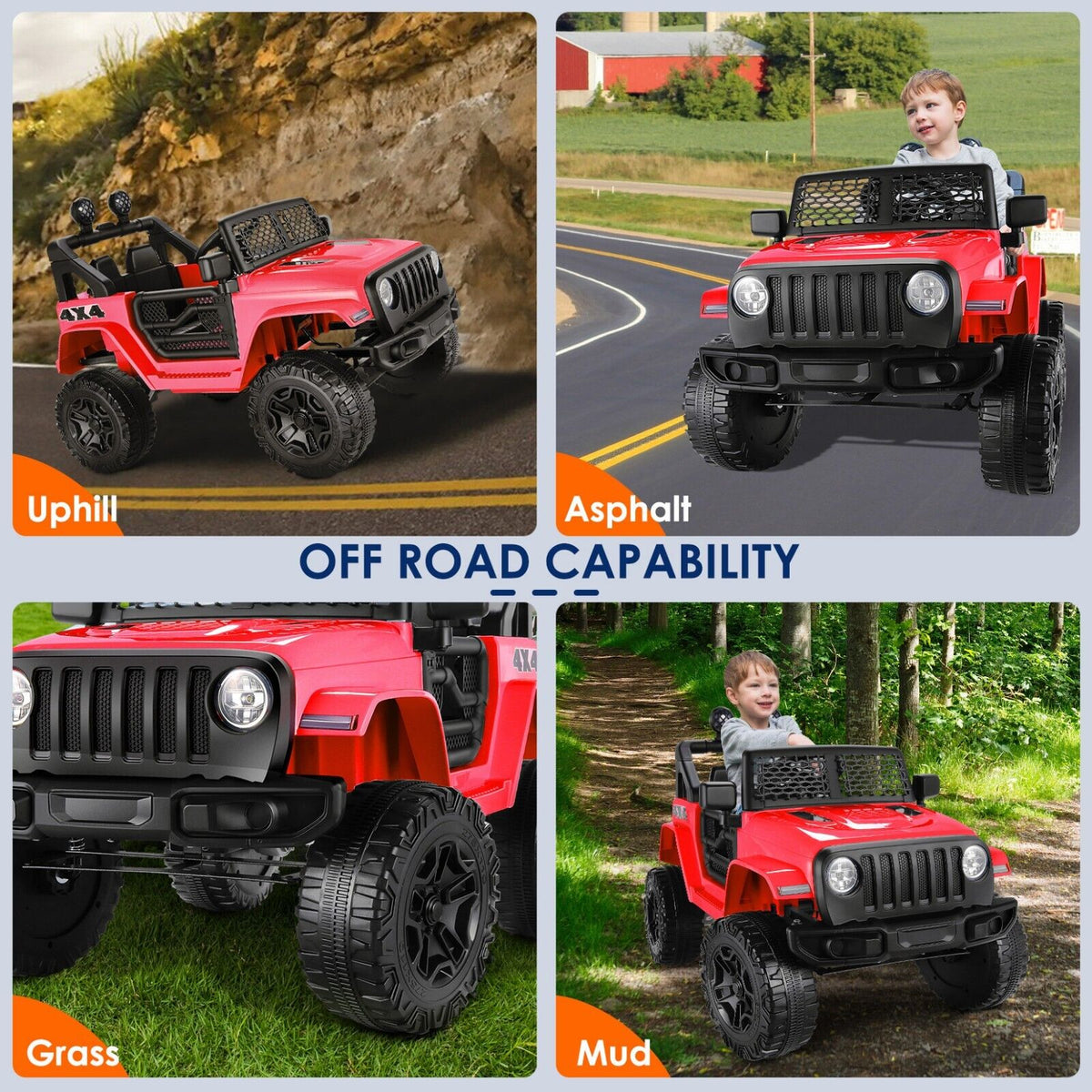 Electric Ride-On SUV for Kids Ages 3-6 with Remote Control