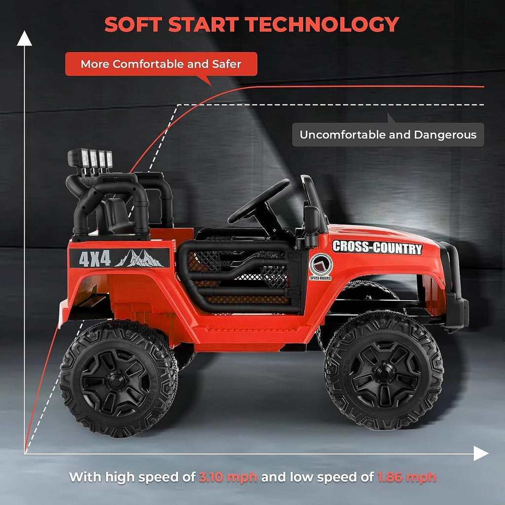 12V Electric Truck Toy for Kids with Remote Control - Ride On Car with 4 Wheels
