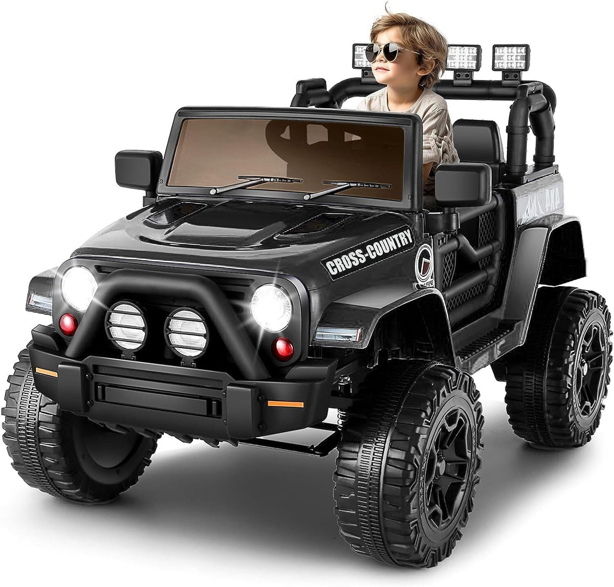 12V Electric Truck Toy for Kids with Spring Suspension & Remote Control