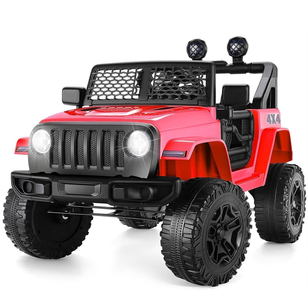 12V Electric Ride On Jeep Car for Kids with MP3 Music, Lights, and Remote Control
