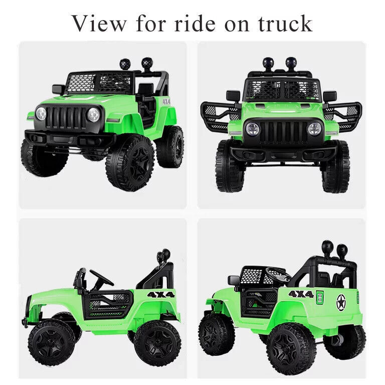 12V Electric Ride-On Jeep for Kids with USB, Bluetooth, Remote Control, and MP3 Player - Speeds up to 3 MPH