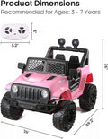 12V Electric Ride-On Car for Kids with Bluetooth MP3 and Remote Control - Pink