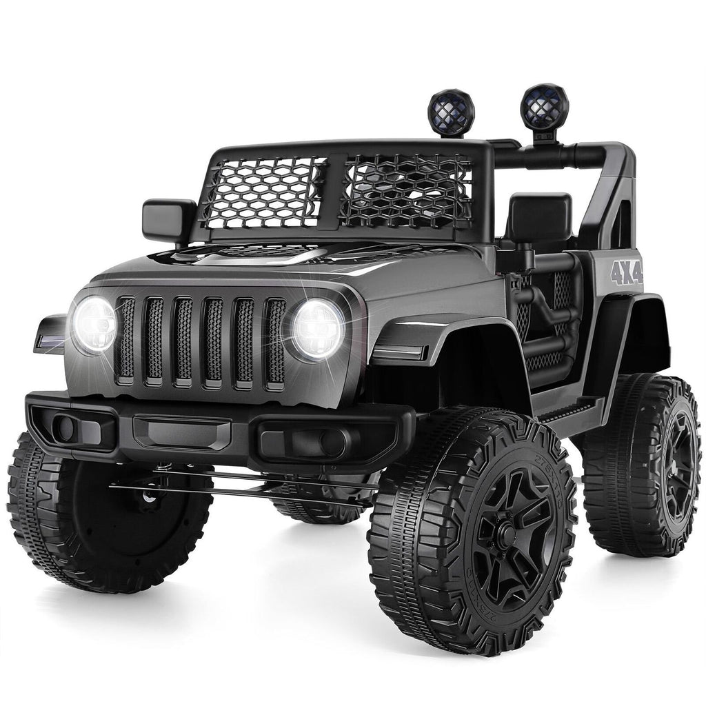 12V Electric Ride-On Truck for Kids with MP3 Player, Remote Control, and Aux Port