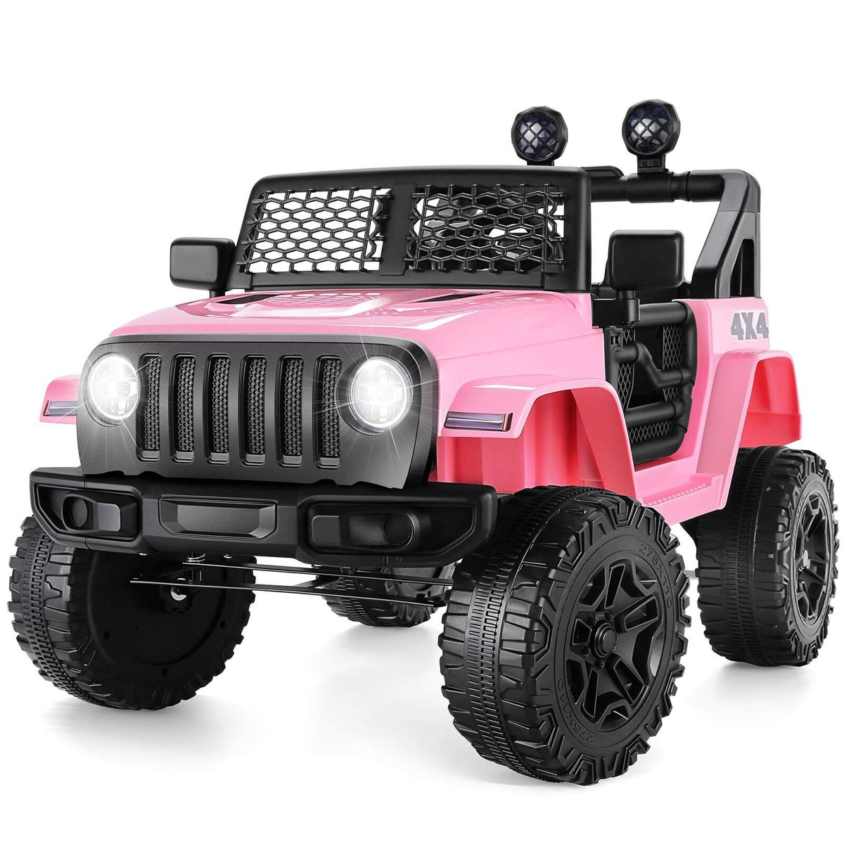 12V Electric Ride-On Truck for Kids with MP3 Player, Remote Control, and Aux Port