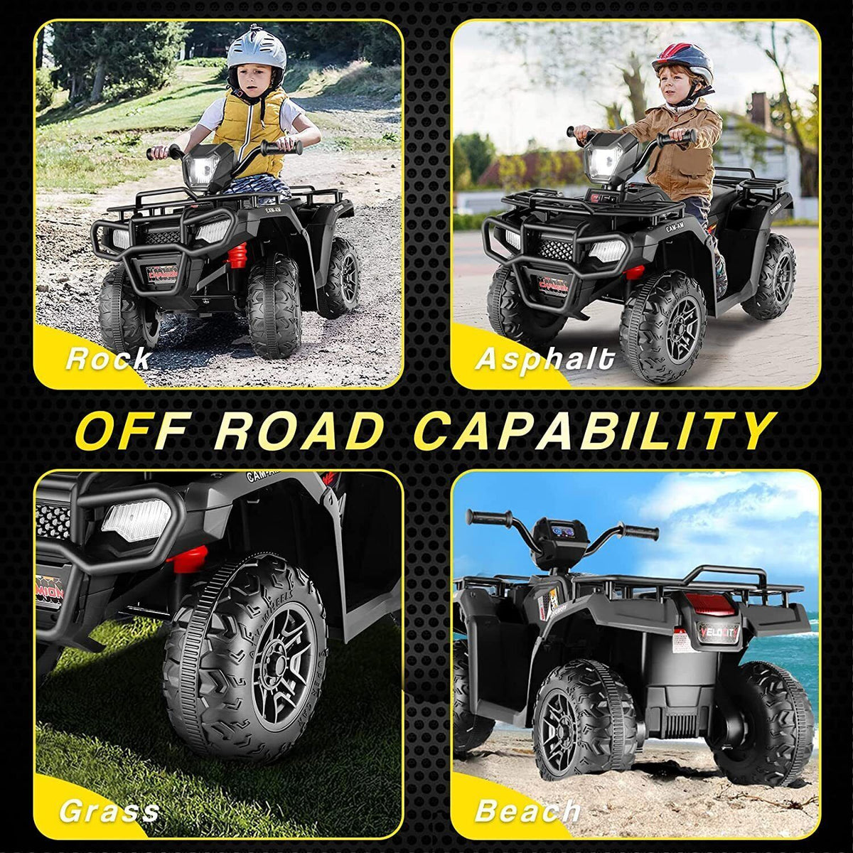 12V Electric Vehicle with Dual Speed and Treaded Tires for an Exciting Ride
