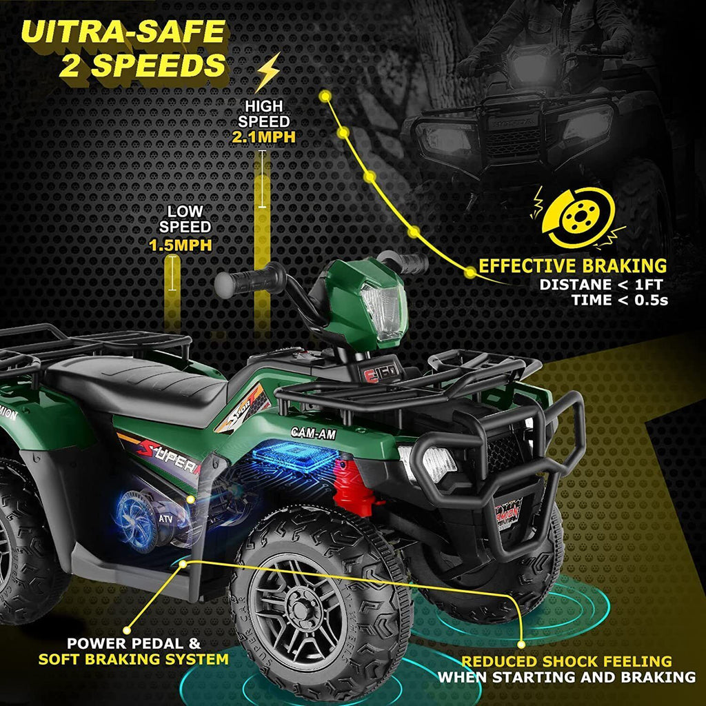 12V Electric Vehicle with Dual Speed and Treaded Tires for an Exciting Ride