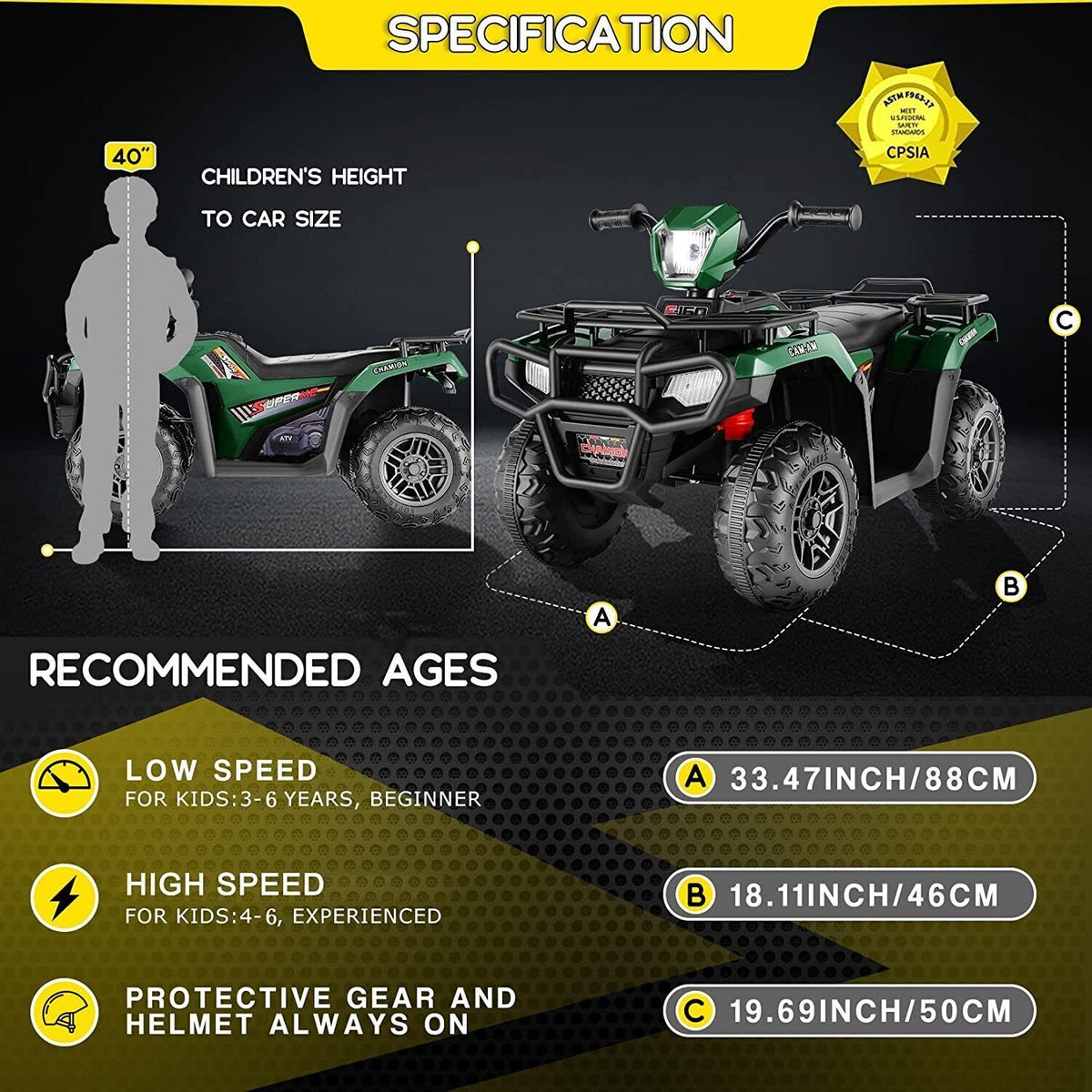 12V Electric Vehicle with Dual Speed and Treaded Tires for an Exciting Ride
