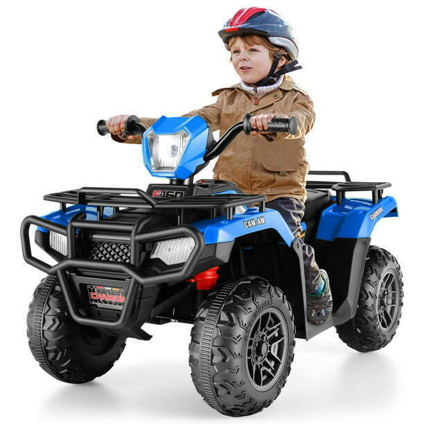 12V Electric Vehicle with High/Low Speed Treaded Tires and LED Lights