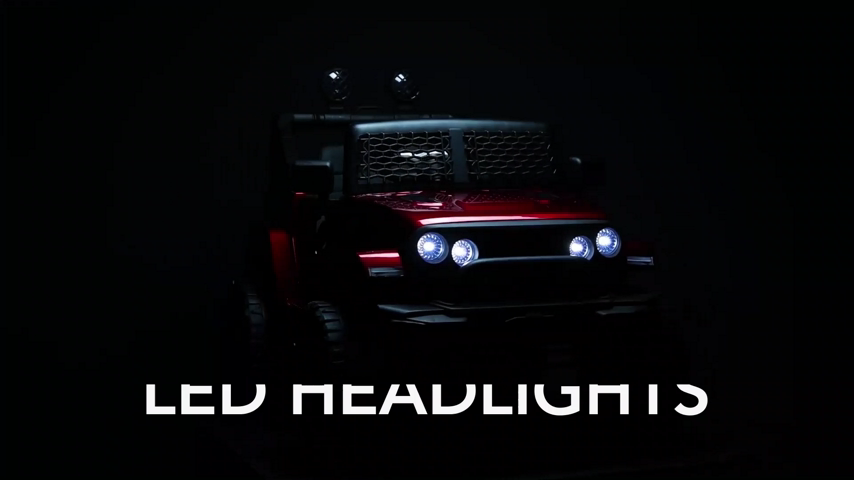 Remote Controlled 12V Ride-On Truck for Kids with Bluetooth Music Capability