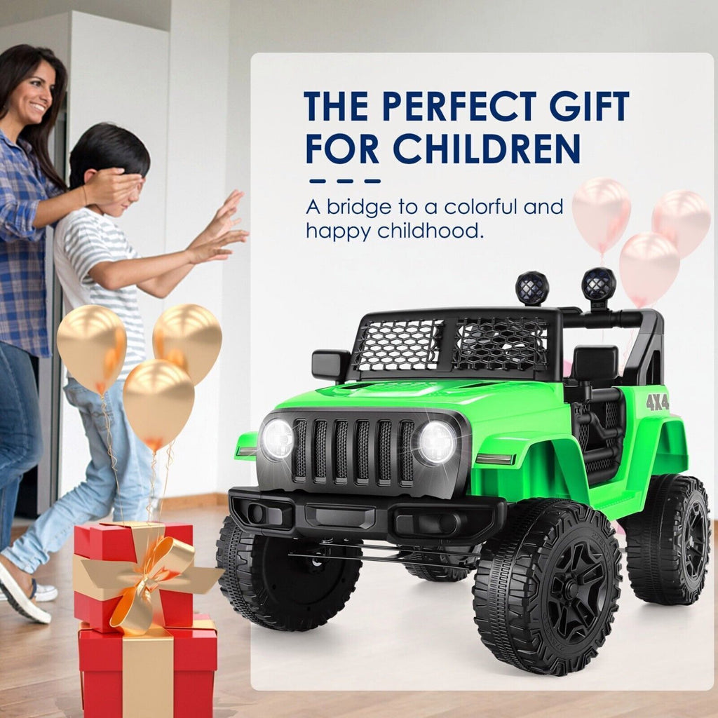 12V Kids Ride-On Truck with Parent Remote Control and Bluetooth Music Capability