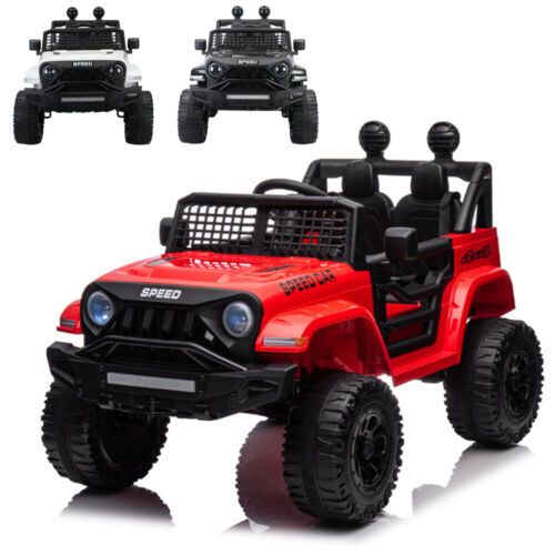 12V Kids Ride-on Truck with Remote Control and LED Lights