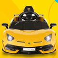12V Licensed Lamborghini Electric Kids Ride On Car - Yellow