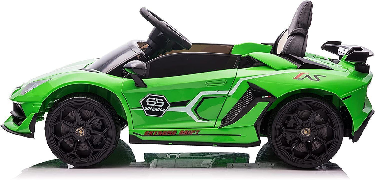 12V Licensed Lamborghini Electric Ride-On Toy with LED Lights and Remote Control for Kids