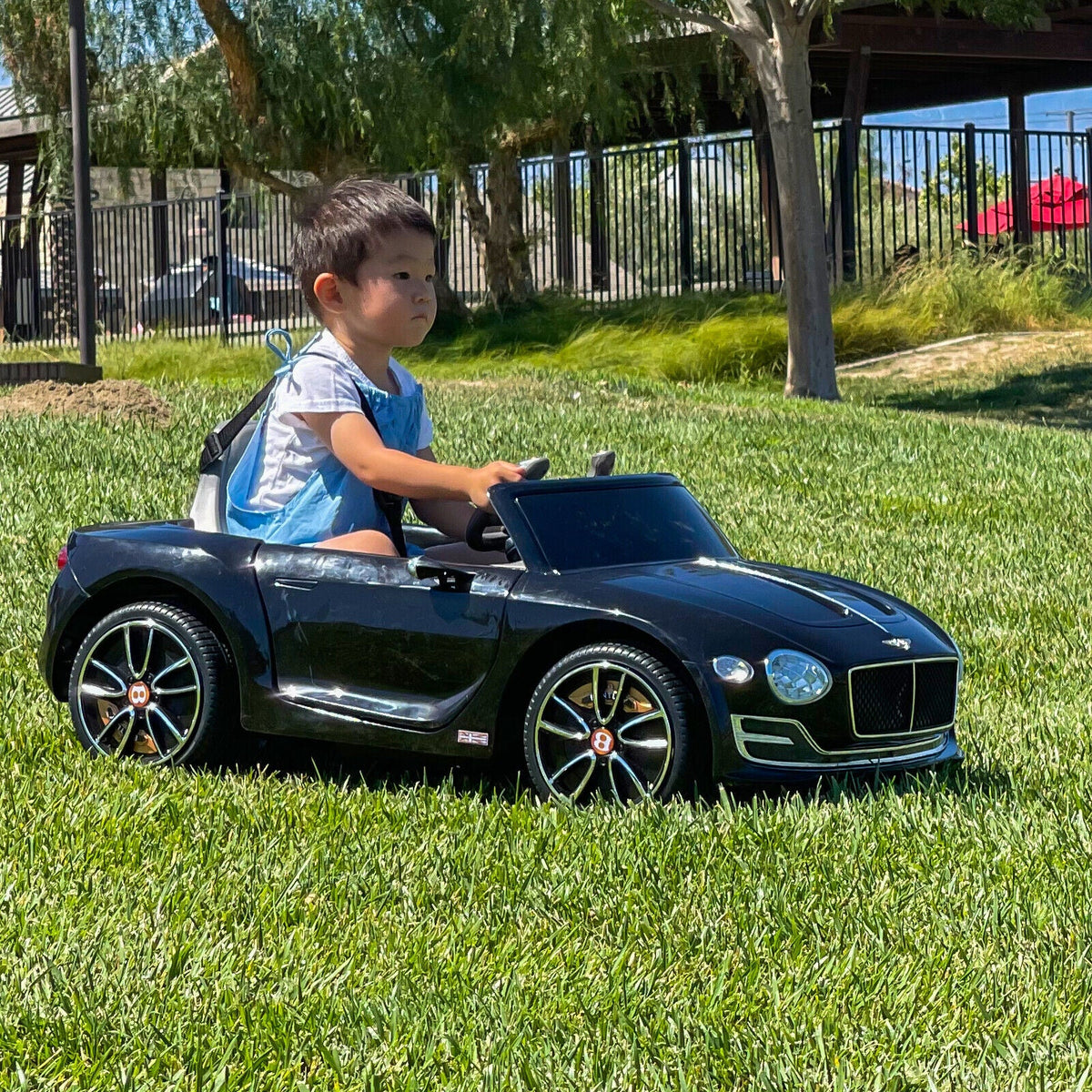 Exp 12 6V Battery Operated Toy Car Ride On with Remote Control - Kids Bentley Style