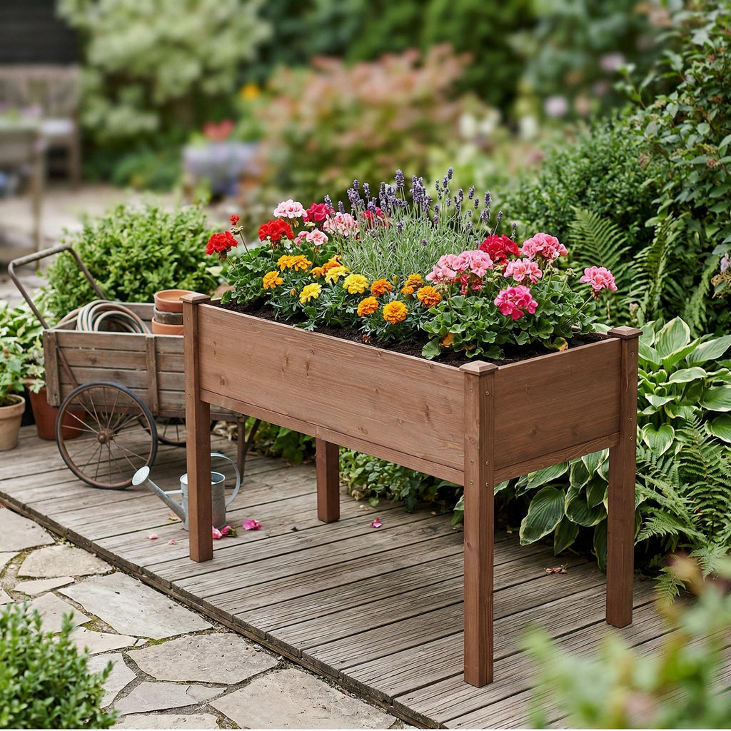 Elevated Raised Garden Bed For Outdoor