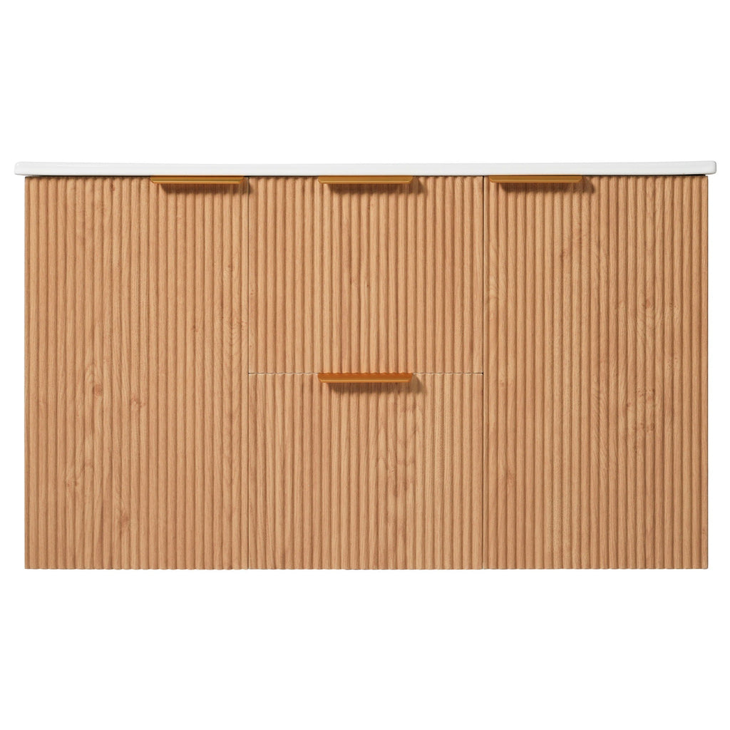 Modern Wall Mounted Bathroom Vanity, Soft Close Doors