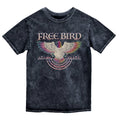 Free Bird Vintage Mineral Wash Old School Rock Band Tribute Classic Retro Style Graphic Tee