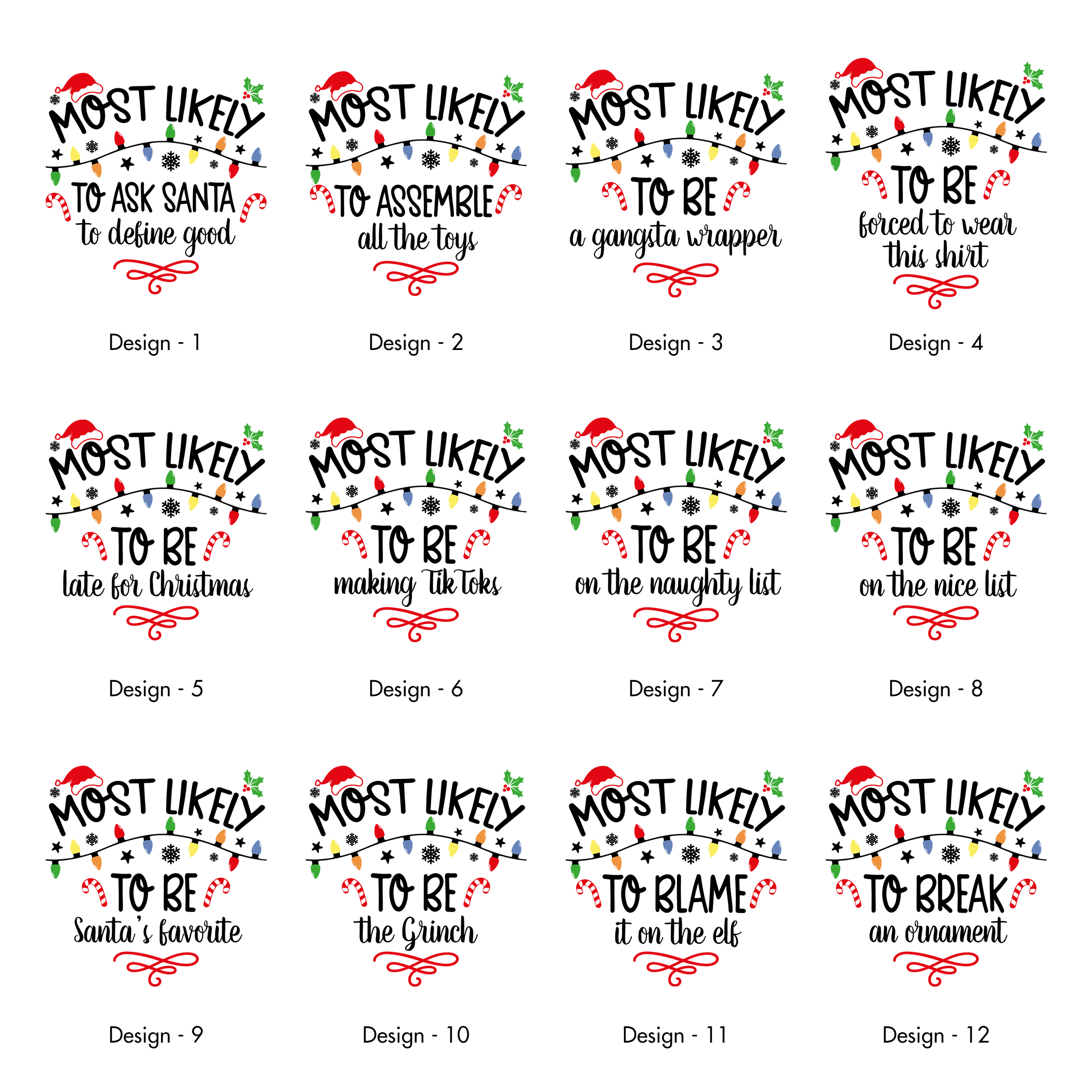 Most Likely To Christmas Family Tees For Holiday Memories And Cozy Gatherings Comfort Colors Tee