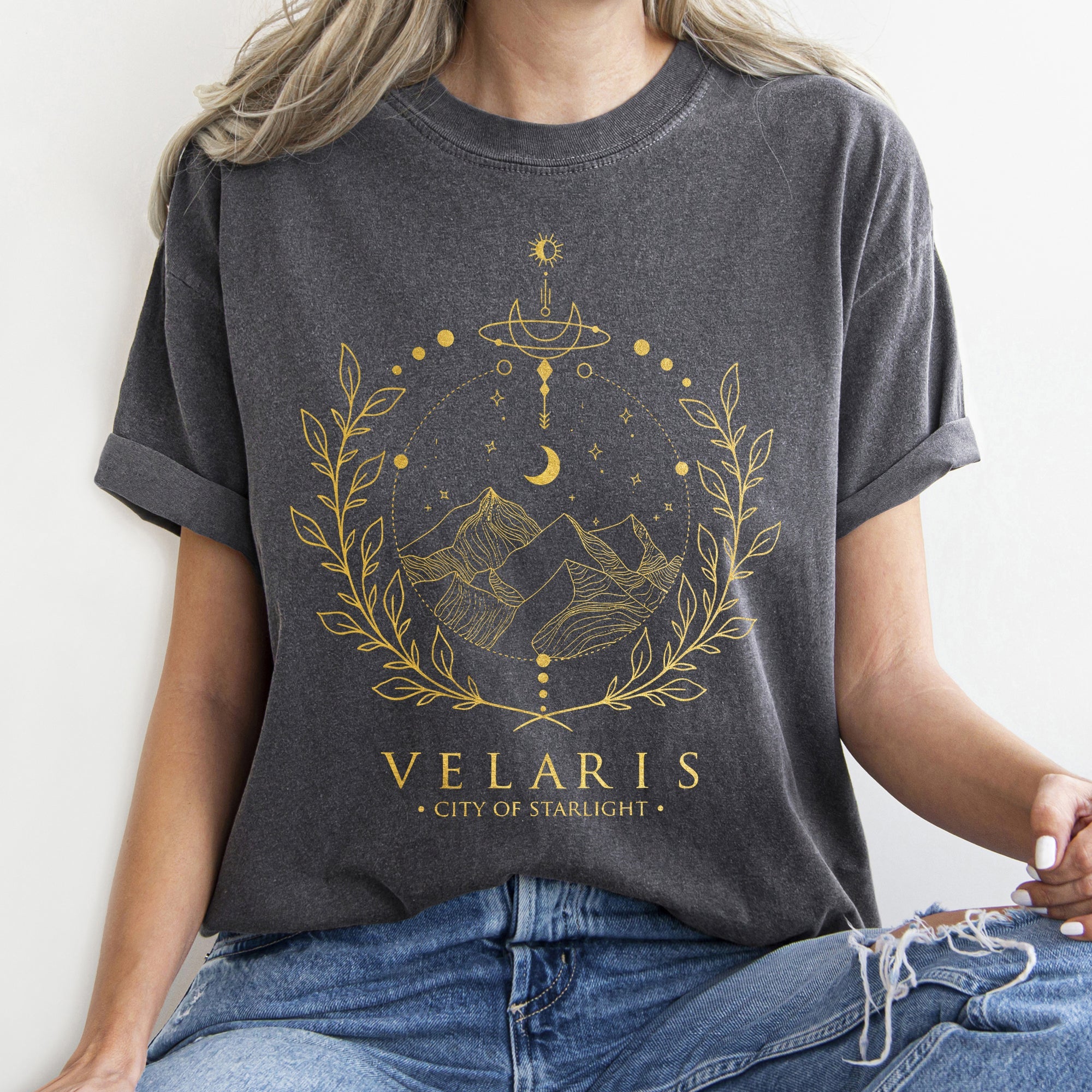 ACOTAR Velaris, City Of Starlight Boho Pride In Prythian Edition Comfort Colors Tee