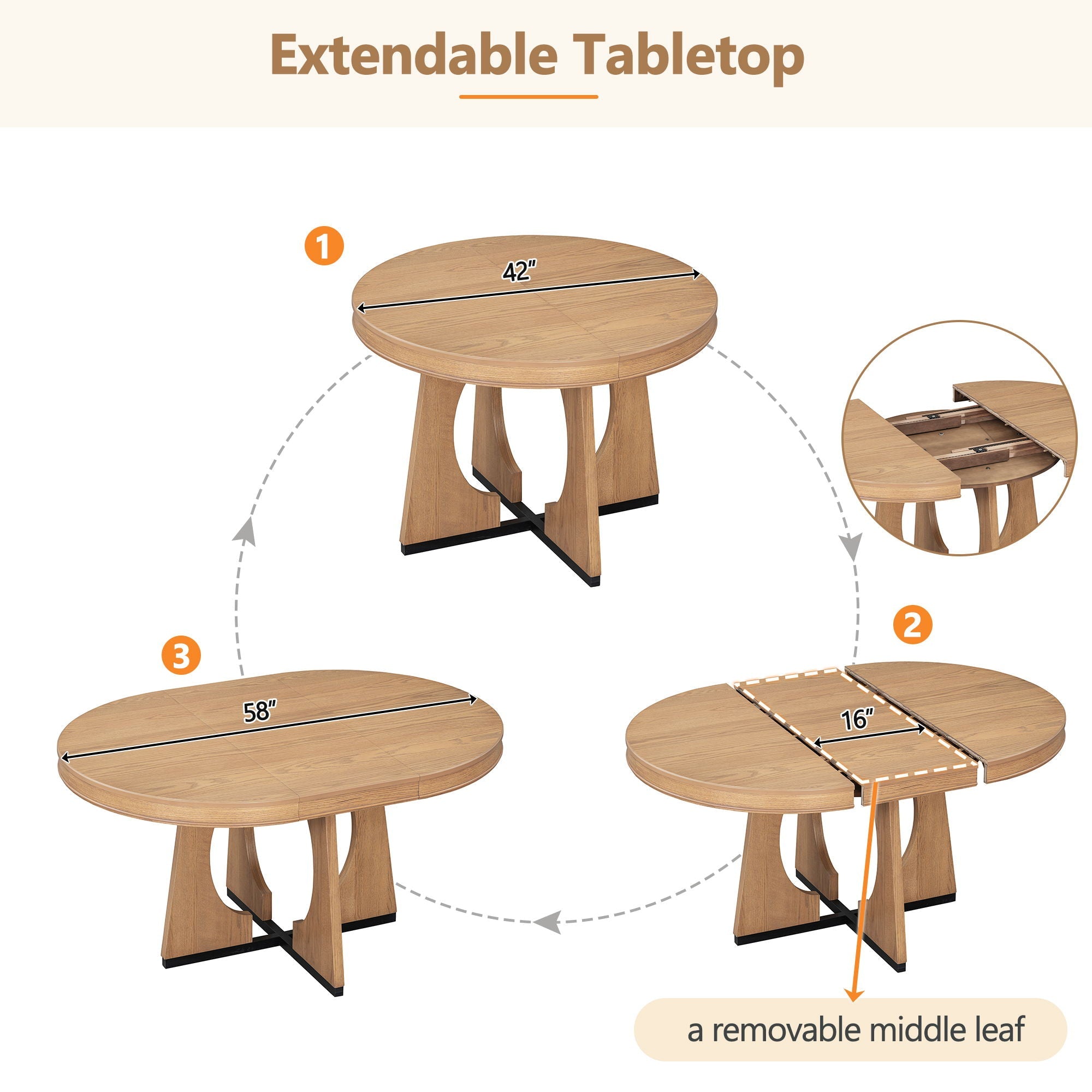 Round Dining Table Set For 4 With Chairs
