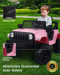 2-Seater 12V Battery Powered Electric Ride-On Car with Remote Control for Kids