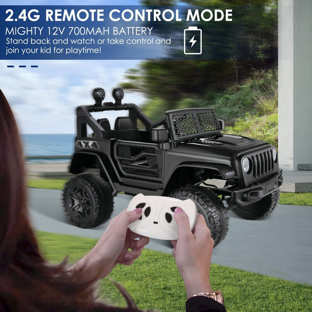 2-Seater Electric Ride-On Car for Kids with Remote Control and MP3 Player