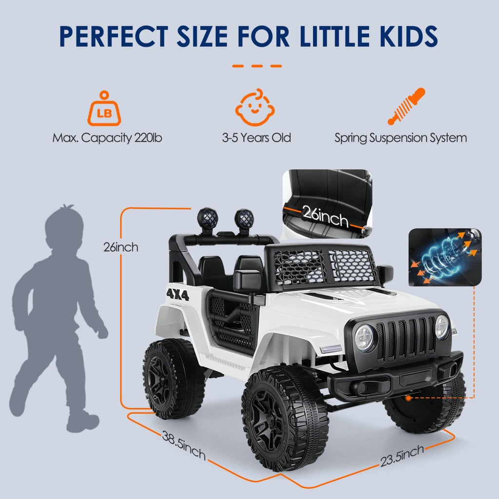 12V Electric Ride-On Car with Remote Control and MP3 Player for Kids