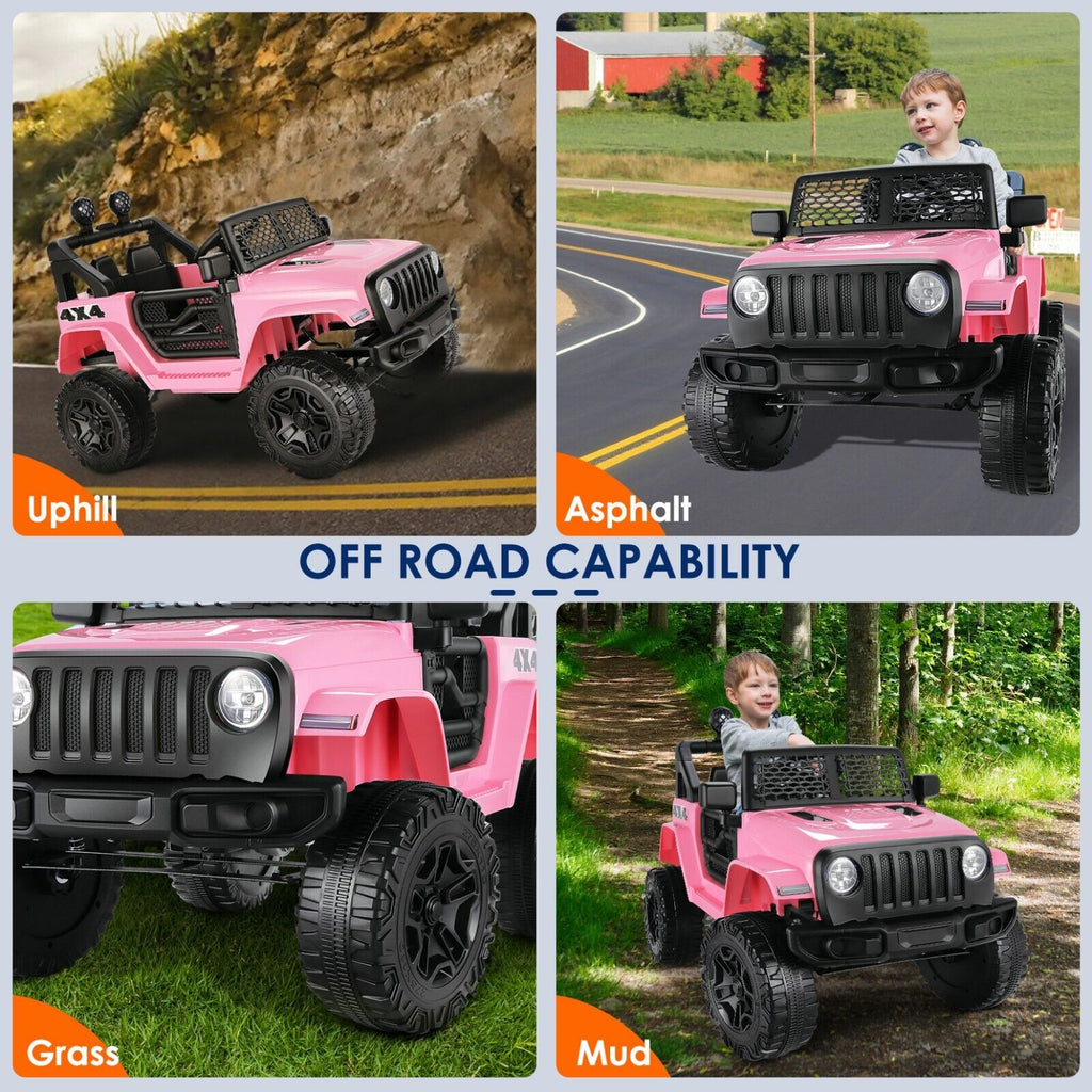 12V Electric Kids Ride On Car with Remote Control and MP3 Player - Perfect Gift for Little Drivers!