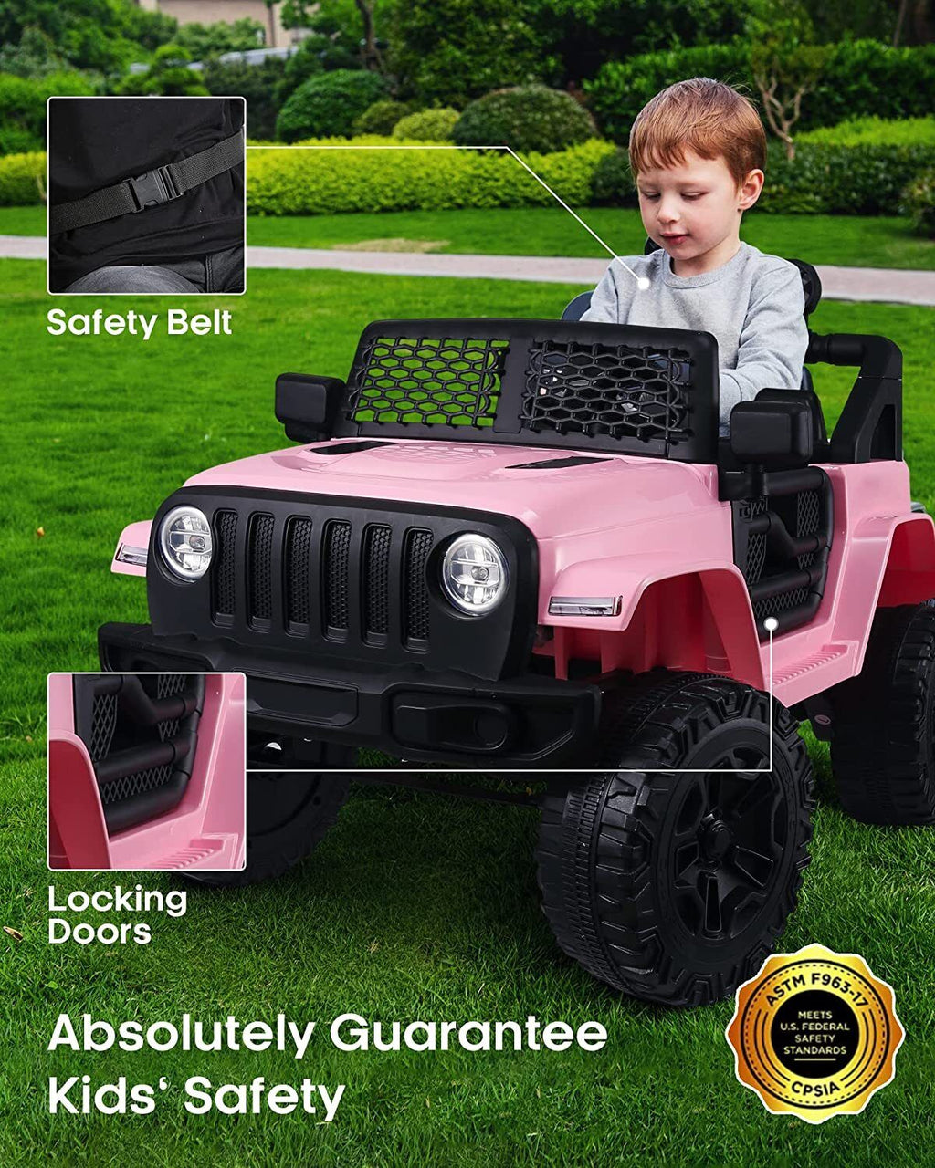 2-Seater Electric Ride-On SUV Truck for Kids with Remote Control - 12V 7AH
