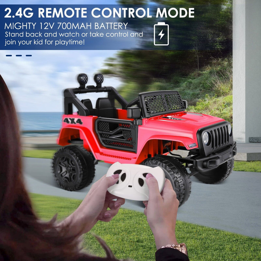 2-Seater Electric Ride-On Truck for Kids with Remote Control and MP3 Player