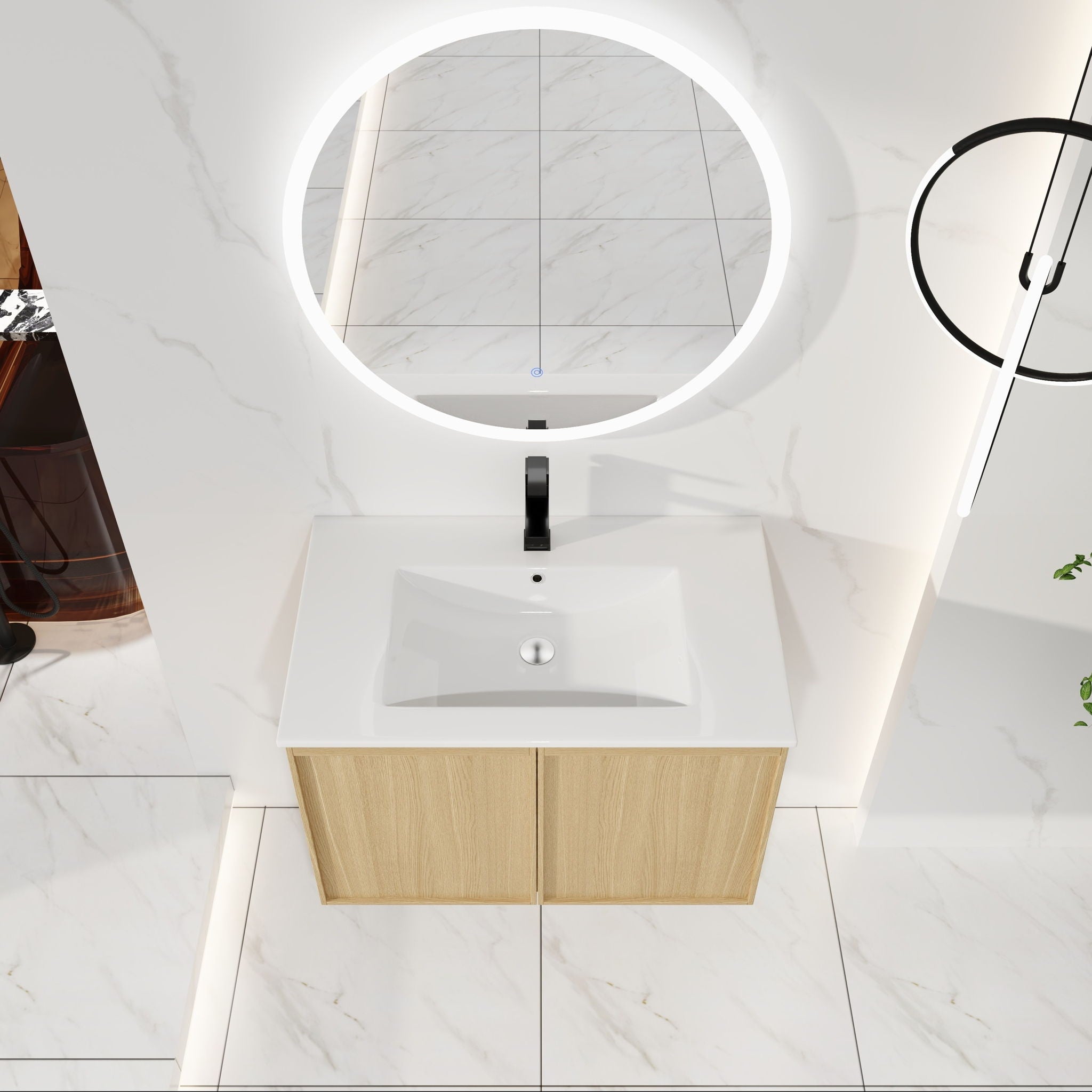 Floating Bathroom Vanity With Sink Combo