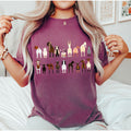 Goat Lovers Farm Animal Illustration With Breeds And Pets Displayed Comfort Colors Tee