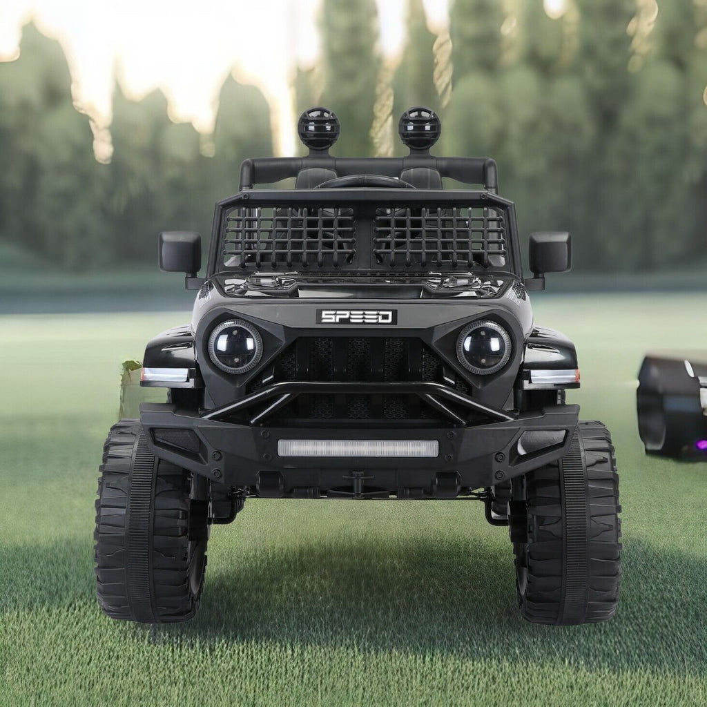 3-Speed Electric Car for Kids with Power Display, USB, MP3, and Bluetooth Connectivity