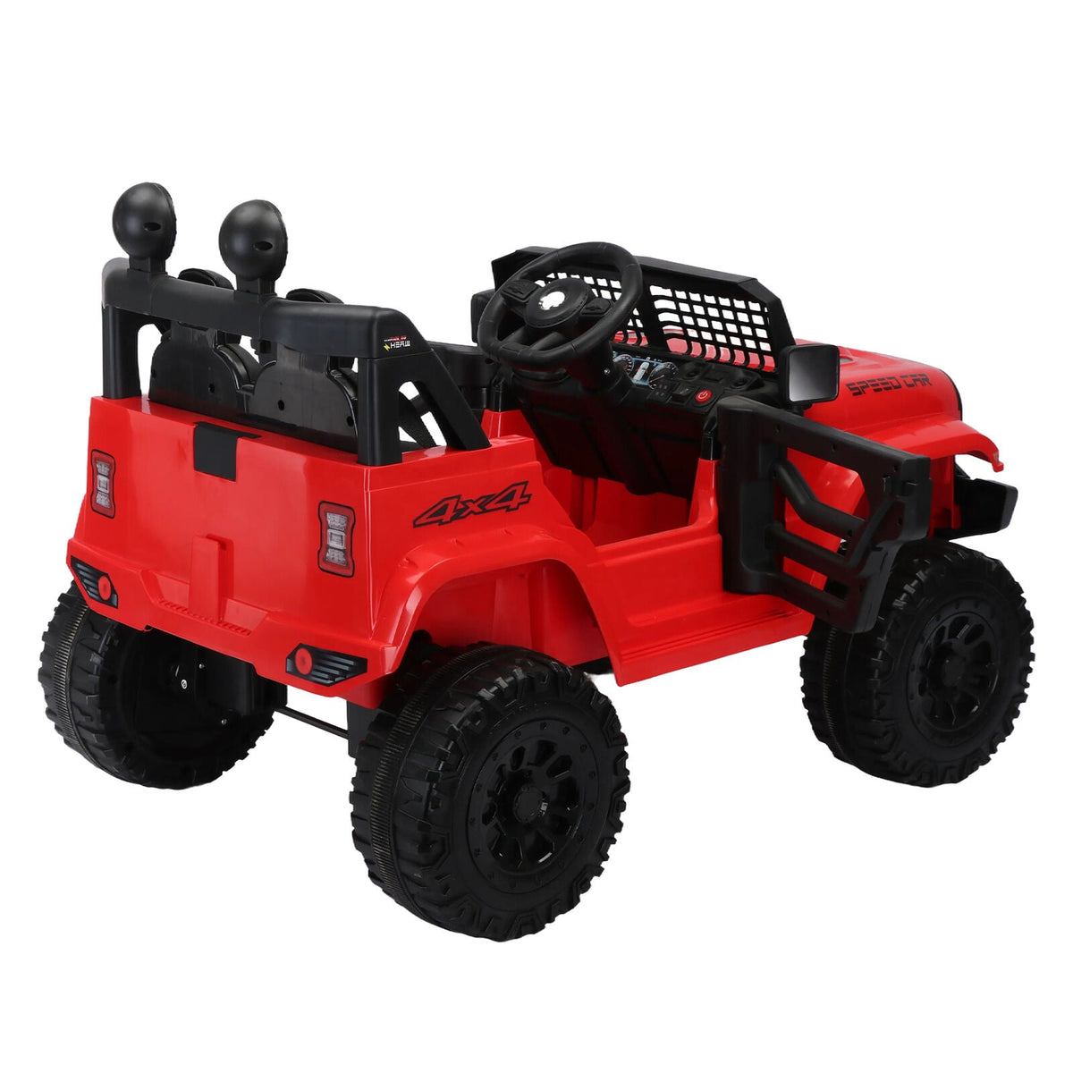 3-Speed Electric Car for Kids with Power Display, USB, MP3, and Bluetooth Connectivity