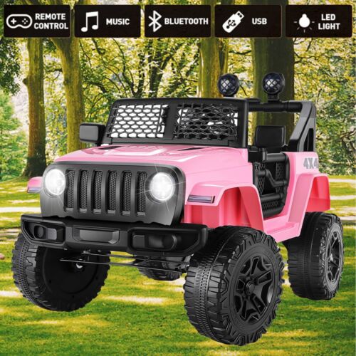 Electric Kids Ride On Car with Remote Control, USB, LED, and MP3 - 12V 3 Speeds