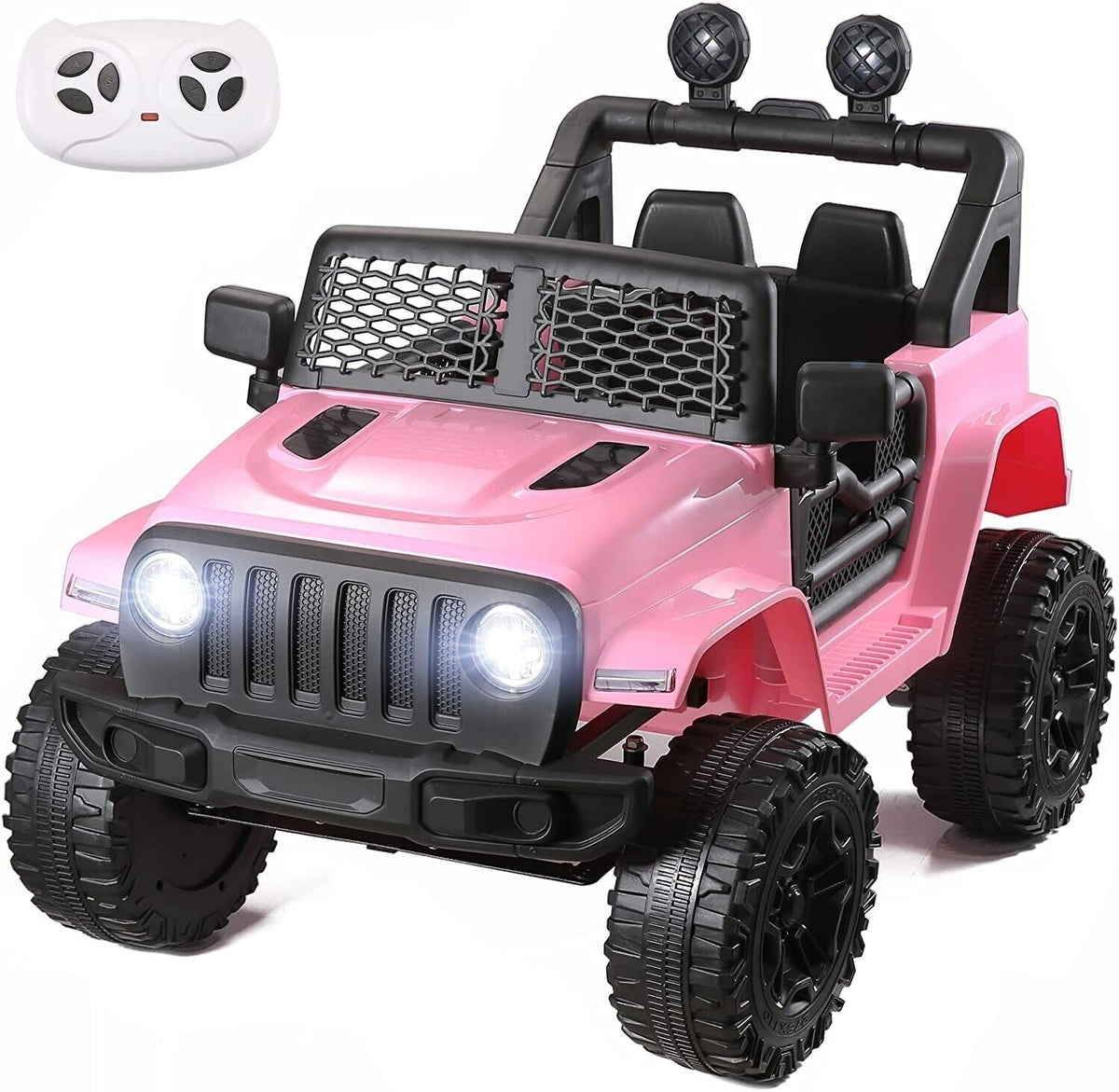 3-Speed Electric Kids Ride On Car with Remote Control, USB, LED, and MP3 Player